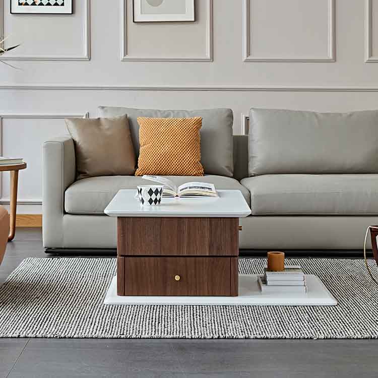 おしゃれなリビングにぴったり!センターテーブル モダンデザイン 高級感あふれる木材製 fmy-1170