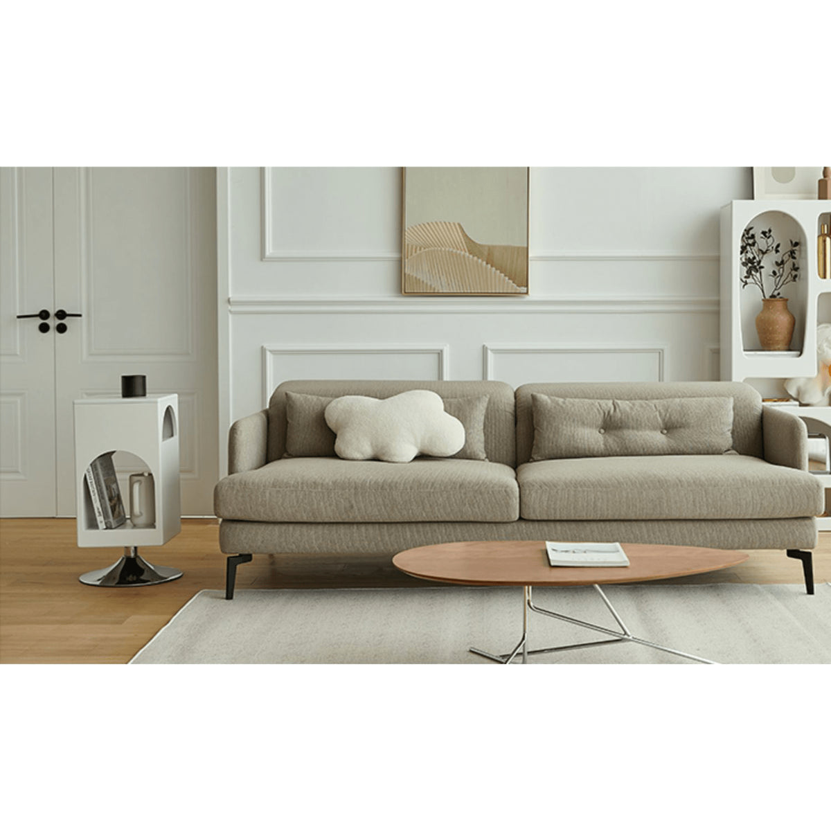 【シンプル&モダン】MDF集成材センターテーブル - おしゃれなリビングインテリア fmy-694