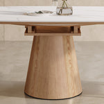 セラミック多層板&アッシュ材テーブル - 高級感あふれるデザイン家具 fnl-269