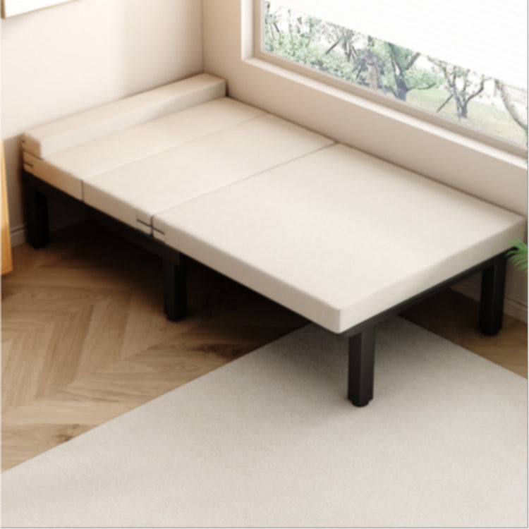 1人用 ソファーベッド 折りたたみ・伸縮式 スライドタイプ|コットンリネン生地 メタルフレーム fnqe-0226-68