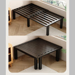 1人用 ソファーベッド 折りたたみ・伸縮式 スライドタイプ|コットンリネン生地 メタルフレーム fnqe-0226-68