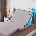 【高級素材】無垢材&発泡ポリエチレンベッド | 綿麻&ココナッツパーム&ラテックス | エアレザー仕上げ foltm-1561