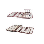 【高級素材】無垢材&発泡ポリエチレンベッド | 綿麻&ココナッツパーム&ラテックス | エアレザー仕上げ foltm-1561