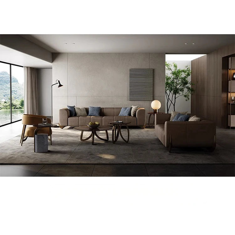 ウォールナットステンレス製センターテーブル:デザイン性溢れるリビングの主役 fplk-5026