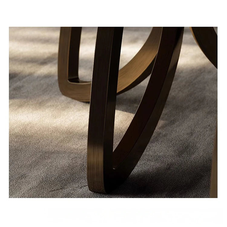 ウォールナットステンレス製センターテーブル:デザイン性溢れるリビングの主役 fplk-5026