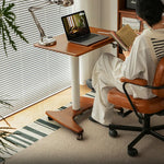 移動式チェリー材テーブル|スタイリッシュデザインで快適な作業空間を実現 fpmxm-2768