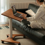 移動式チェリー材テーブル|スタイリッシュデザインで快適な作業空間を実現 fpmxm-2768