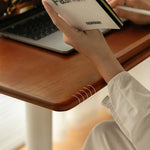 移動式チェリー材テーブル|スタイリッシュデザインで快適な作業空間を実現 fpmxm-2768