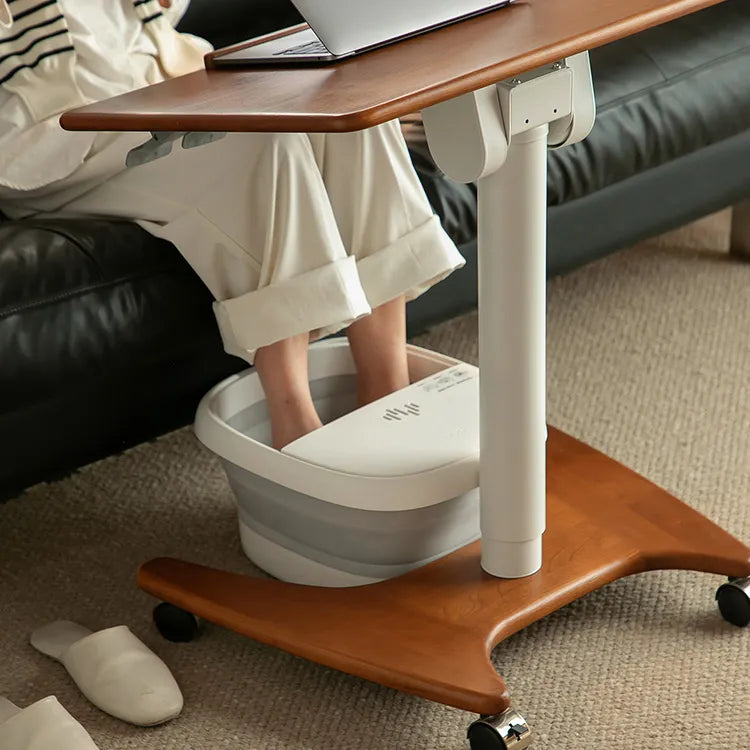 移動式チェリー材テーブル|スタイリッシュデザインで快適な作業空間を実現 fpmxm-2768