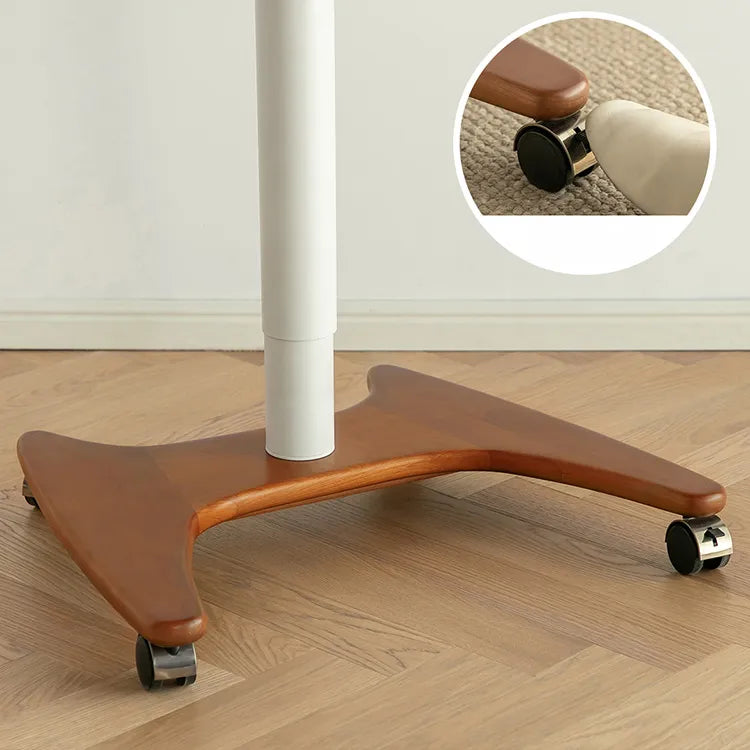 移動式チェリー材テーブル|スタイリッシュデザインで快適な作業空間を実現 fpmxm-2768