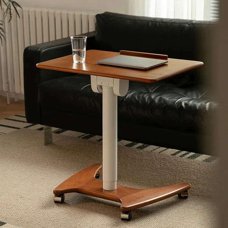 移動式チェリー材テーブル|スタイリッシュデザインで快適な作業空間を実現 fpmxm-2768