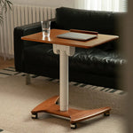 移動式チェリー材テーブル|スタイリッシュデザインで快適な作業空間を実現 fpmxm-2768