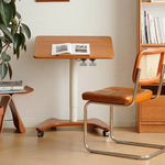 移動式チェリー材テーブル|スタイリッシュデザインで快適な作業空間を実現 fpmxm-2768