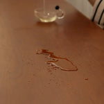 チェリー材とステンレスの高級ダイニングテーブル|魅力的なモダンデザイン fpmxm-2770