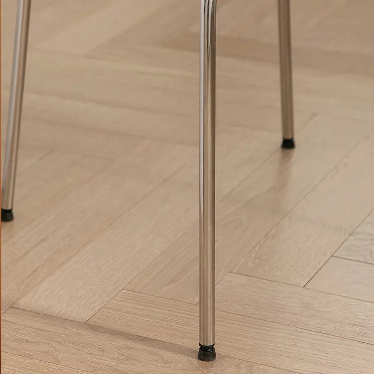 アッシュ材×ラタンのエレガントチェア - モダンステンレスデザイン&PUレザーシート fpmxm-2774