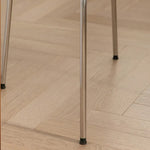 アッシュ材×ラタンのエレガントチェア - モダンステンレスデザイン&PUレザーシート fpmxm-2774