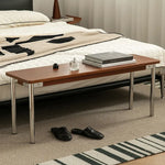 高級感溢れる無垢材ステンレススツール|モダンデザインでスタイリッシュな空間演出 fpmxm-2778