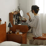 無垢ケヤキの贅沢化粧台|多層板&ステンレス&アイアン&セラミック使用の美しいデザイン fpmxm-2790