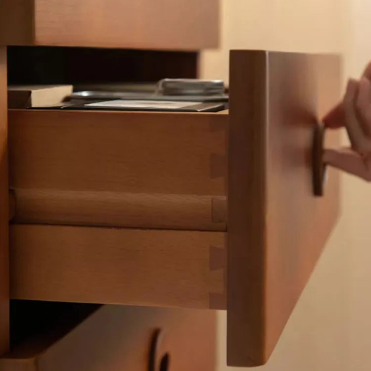 高級感溢れるケヤキ無垢材キャビネット|モダンデザインの多層板&ステンレス収納家具 fpmxm-2795