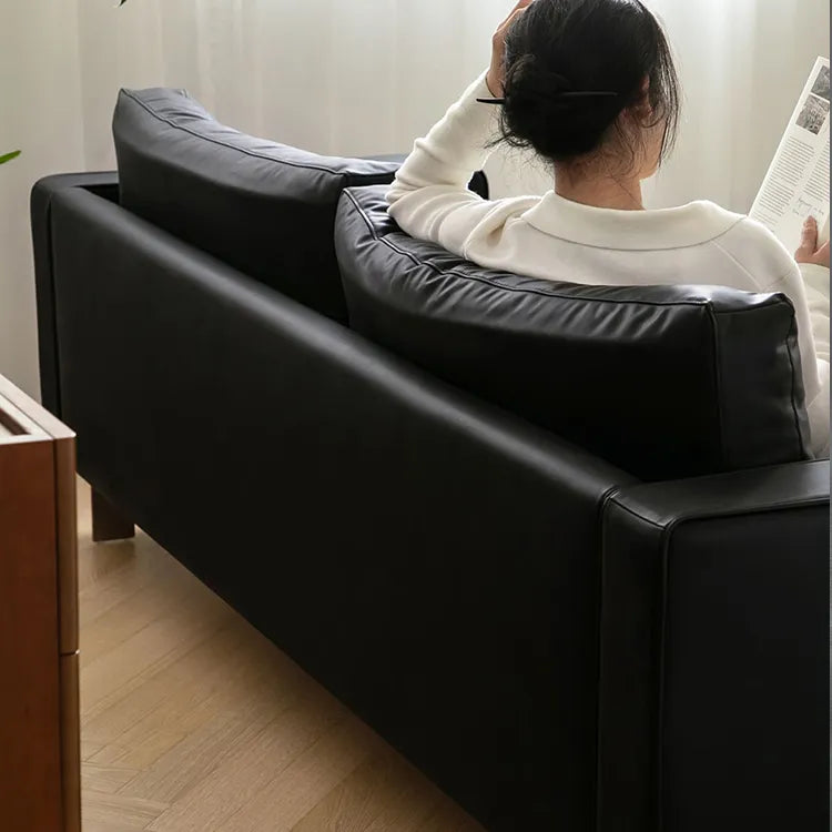 高級感あふれるPUレザーソファー|ステンレス×綿麻×グースダウンの贅沢な座り心地 fpmxm-2800