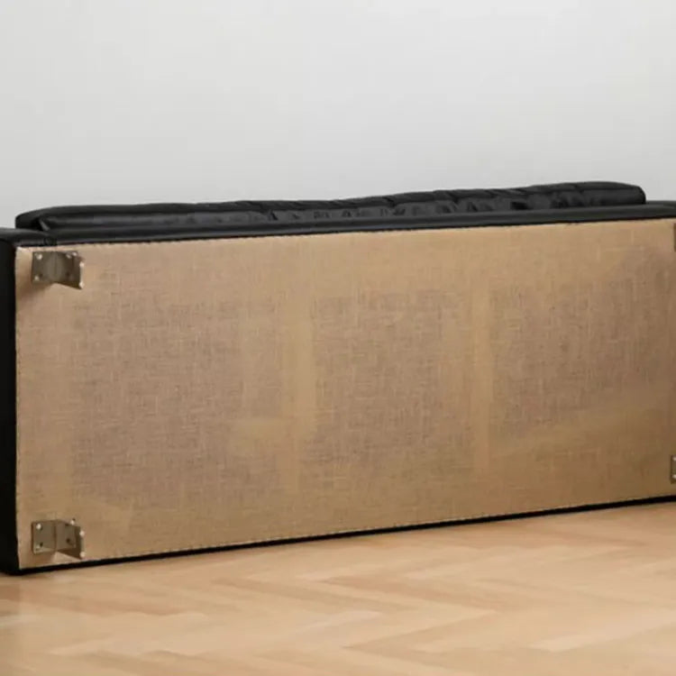 高級感あふれるPUレザーソファー|ステンレス×綿麻×グースダウンの贅沢な座り心地 fpmxm-2800