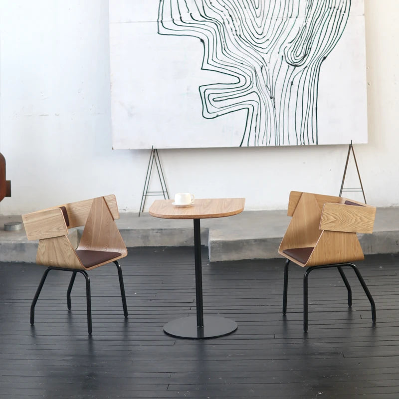 モダンデザインの多層板テーブル - おしゃれなカフェスタイルでインテリアを引き立てる卓上家具 fqr-5107