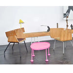 モダンデザインの多層板チェア | PUレザー・エアレザー・綿麻素材使用 | シンプルでスタイリッシュなインテリアに最適 fqr-5108