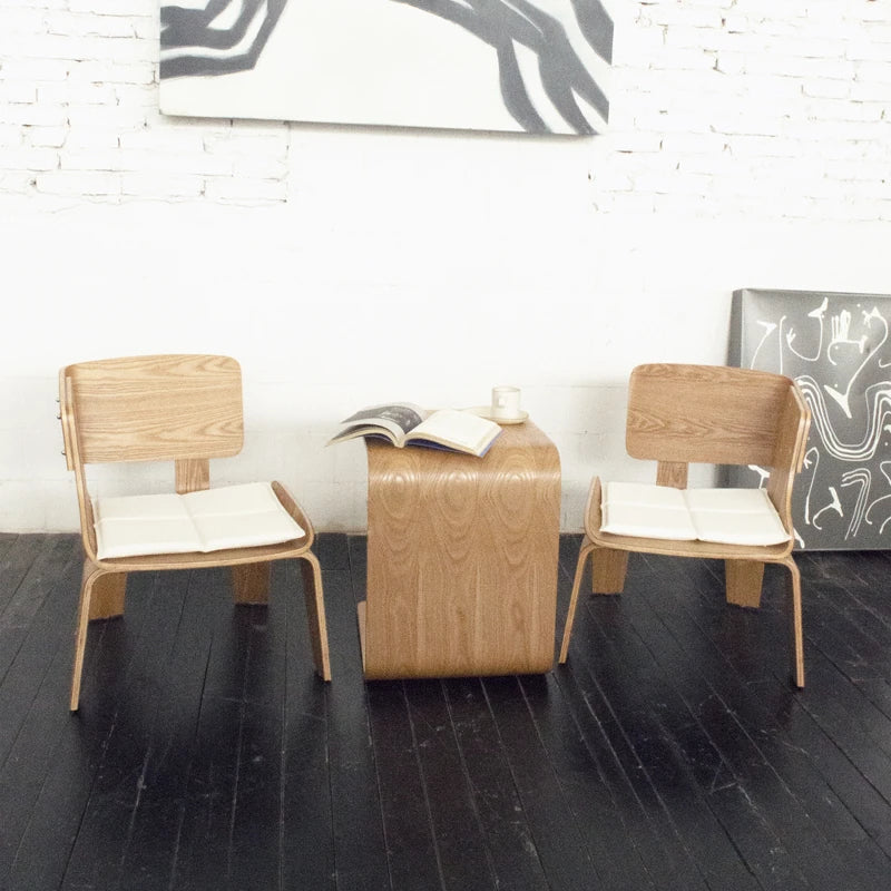 モダンシンプル多層板チェア - スタイリッシュなデザインでインテリアに最適! fqr-5109