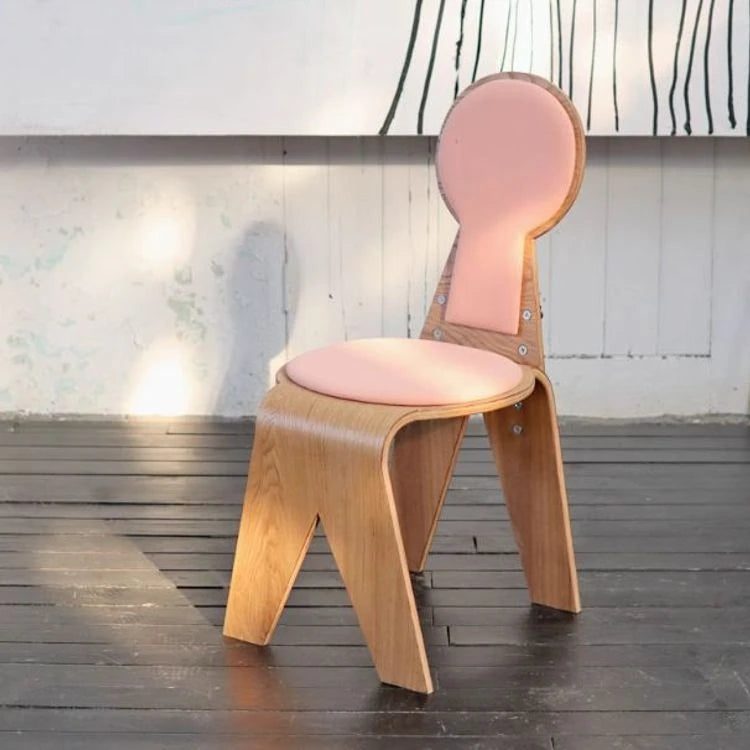 モダンデザインの多層板チェア - 綿麻素材の快適な座席、オシャレなインテリアに最適! fqr-5112