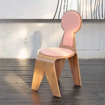 モダンデザインの多層板チェア - 綿麻素材の快適な座席、オシャレなインテリアに最適! fqr-5112