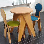 モダンデザインの多層板チェア - 綿麻素材の快適な座席、オシャレなインテリアに最適! fqr-5112