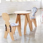 モダンデザインの多層板チェア - 綿麻素材の快適な座席、オシャレなインテリアに最適! fqr-5112