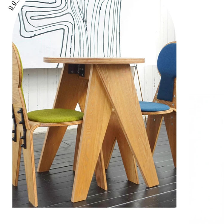 モダンデザインの多層板チェア - 綿麻素材の快適な座席、オシャレなインテリアに最適! fqr-5112