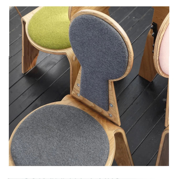 モダンデザインの多層板チェア - 綿麻素材の快適な座席、オシャレなインテリアに最適! fqr-5112