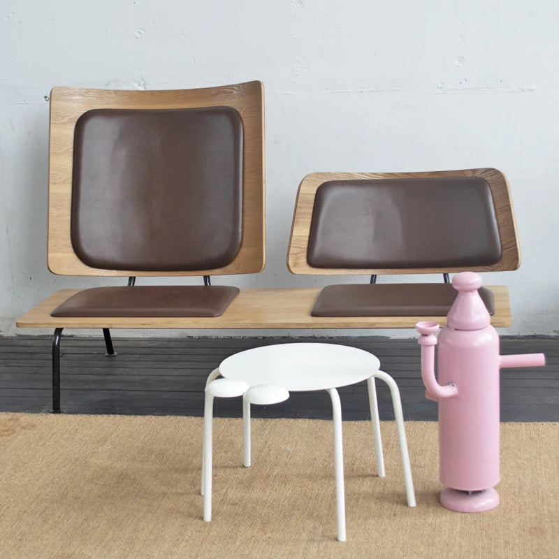 スタイリッシュな多層板ソファー - 綿麻・PUレザー使用、快適な座り心地のデザイン家具 fqr-5115