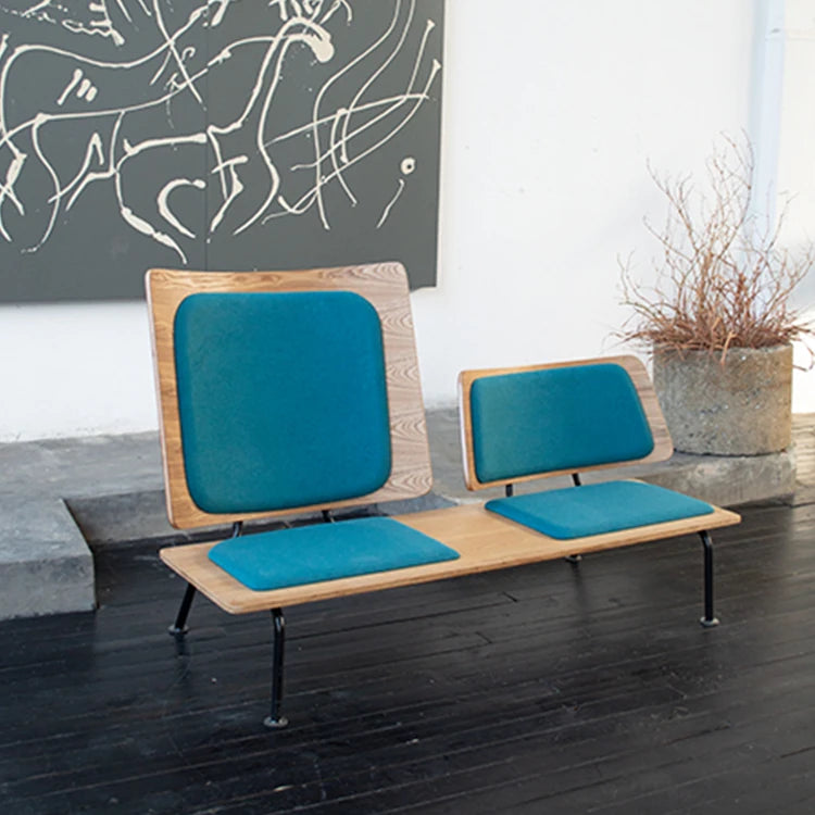 スタイリッシュな多層板ソファー - 綿麻・PUレザー使用、快適な座り心地のデザイン家具 fqr-5115