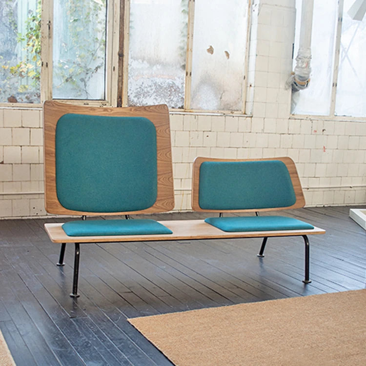 スタイリッシュな多層板ソファー - 綿麻・PUレザー使用、快適な座り心地のデザイン家具 fqr-5115