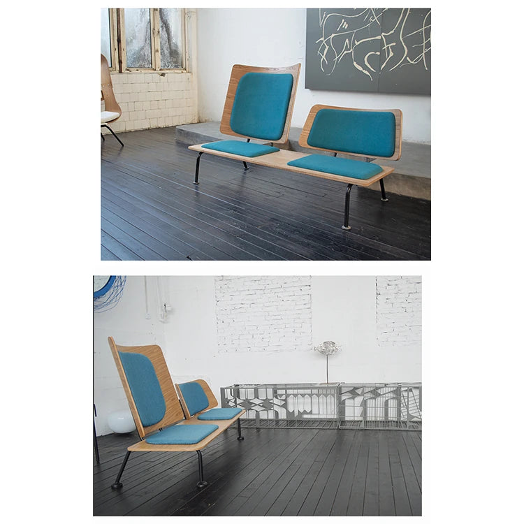 スタイリッシュな多層板ソファー - 綿麻・PUレザー使用、快適な座り心地のデザイン家具 fqr-5115