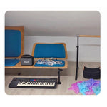 スタイリッシュな多層板ソファー - 綿麻・PUレザー使用、快適な座り心地のデザイン家具 fqr-5115