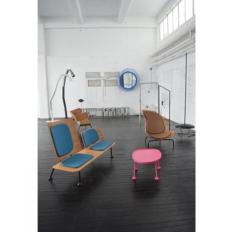 スタイリッシュな多層板ソファー - 綿麻・PUレザー使用、快適な座り心地のデザイン家具 fqr-5115