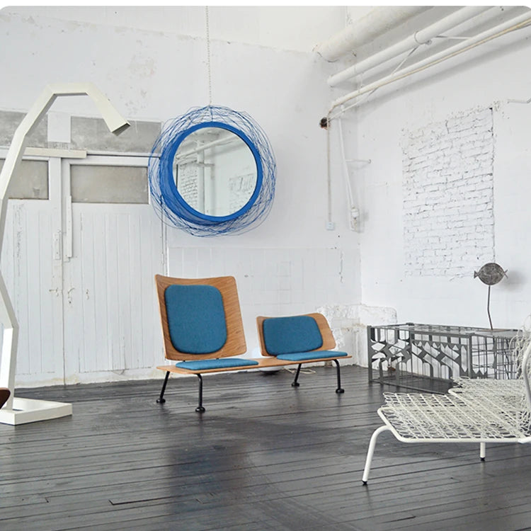 スタイリッシュな多層板ソファー - 綿麻・PUレザー使用、快適な座り心地のデザイン家具 fqr-5115