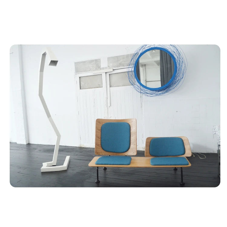 スタイリッシュな多層板ソファー - 綿麻・PUレザー使用、快適な座り心地のデザイン家具 fqr-5115