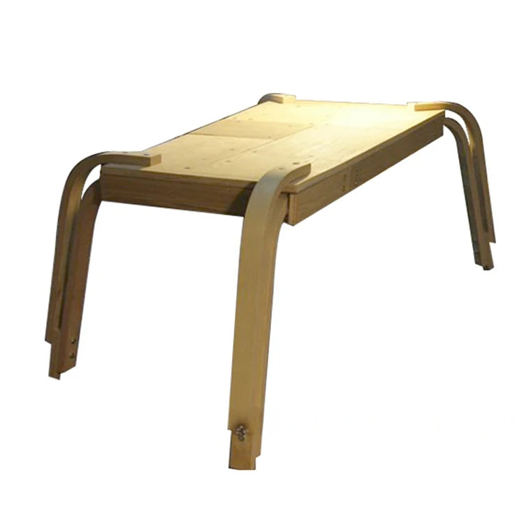 モダンデザインの多層板テーブル | スタイリッシュなダイニング・カフェ向け | 8人掛けに最適! fqr-5121