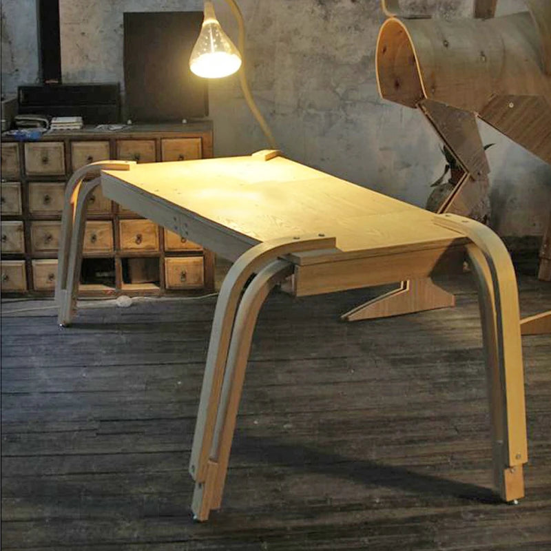 モダンデザインの多層板テーブル | スタイリッシュなダイニング・カフェ向け | 8人掛けに最適! fqr-5121