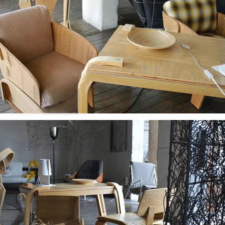 モダンデザインの多層板テーブル | スタイリッシュなダイニング・カフェ向け | 8人掛けに最適! fqr-5121