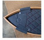 おしゃれな魚型ペットベッド|多層板&綿麻素材で快適な眠りを提供|ネコ・犬用ハンモックタイプ fqr-5122