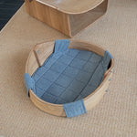 ペット用快適ベッド|多層板&綿麻素材|シンプルデザインの犬用ベッド fqr-5123