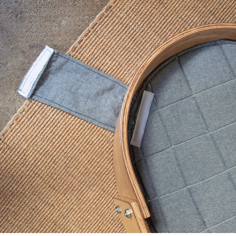 ペット用快適ベッド|多層板&綿麻素材|シンプルデザインの犬用ベッド fqr-5123