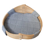 ペット用快適ベッド|多層板&綿麻素材|シンプルデザインの犬用ベッド fqr-5123