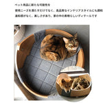 ペット用快適ベッド|多層板&綿麻素材|シンプルデザインの犬用ベッド fqr-5123